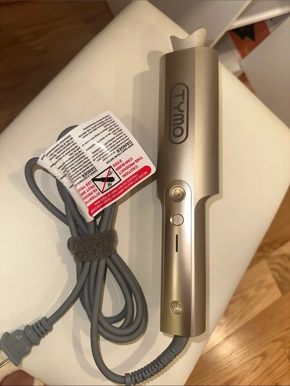 Tymo Gold Curling Iron - Gold, NEW